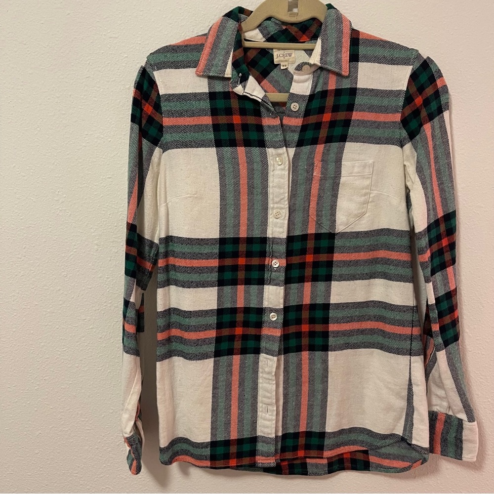 J Crew Plaid Button Up - Picture 2 of 3